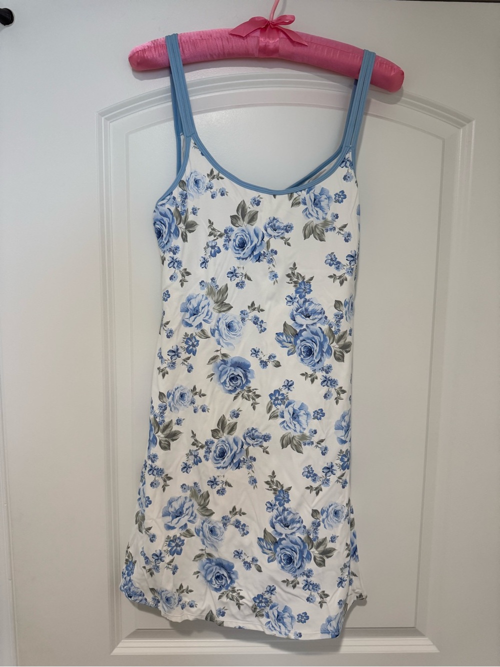 Altar'd State/AS Revival Blue Rose Print Athletic Mini Dress